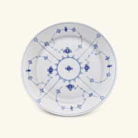 royal copenhagen blue fluted plain dinner plate round white 27cm
