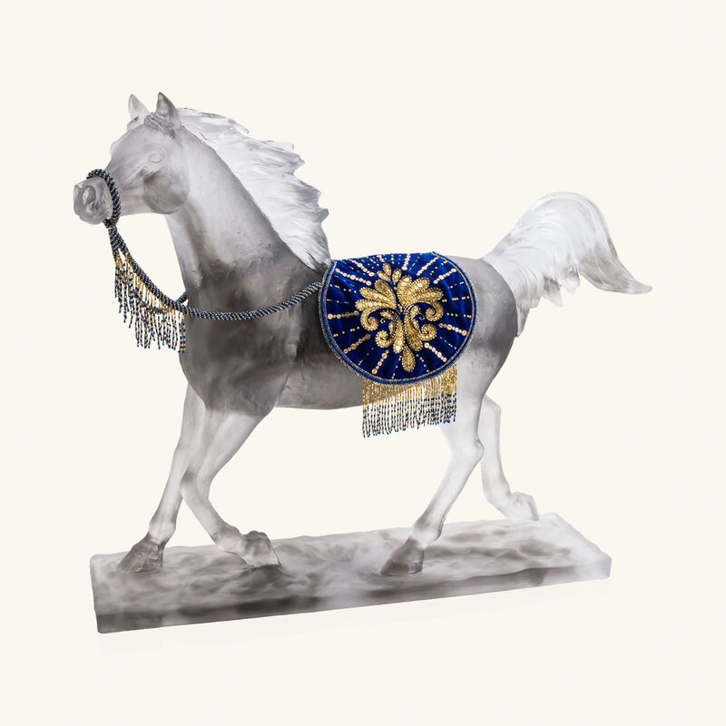 daum the majestic imperial horse sculpture large white