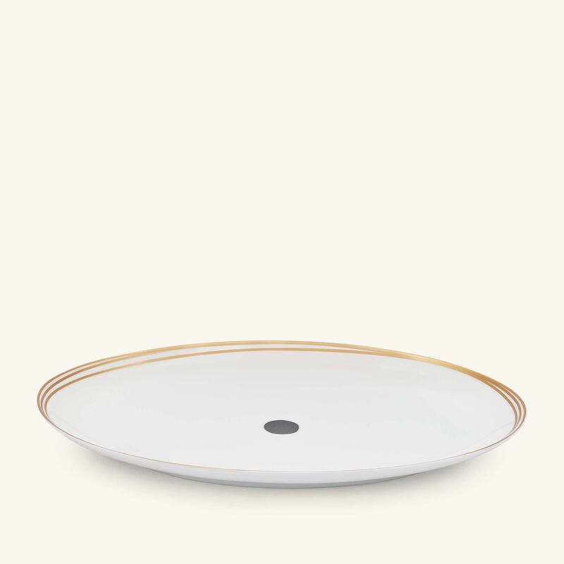 برناردو طبق التقديم أبورو بيضاوي أبيض 39 سم