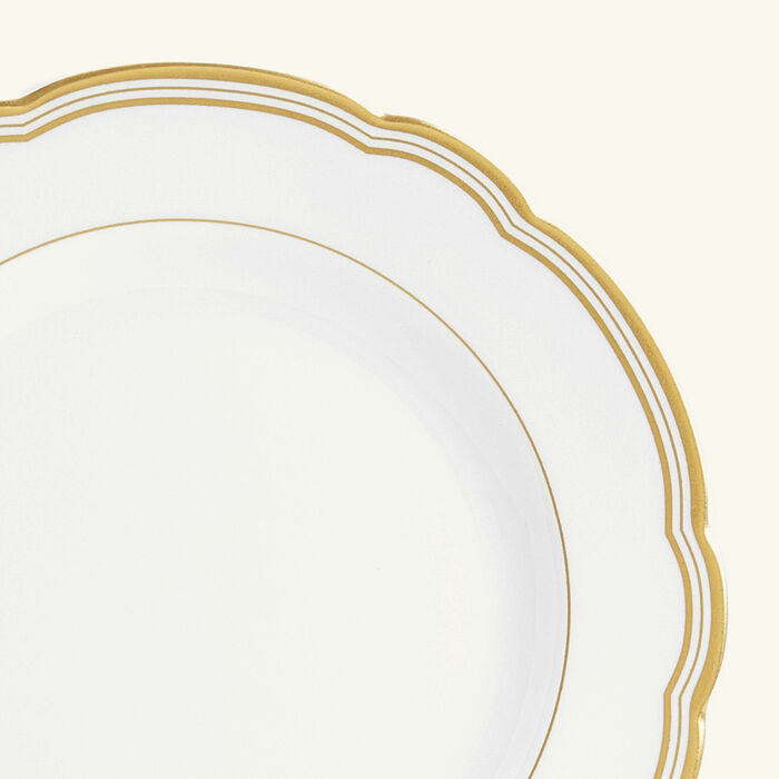 bernardaud pompadour bread butter plate round gold 16cm