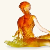 daum vent leger sculpture medium yellow