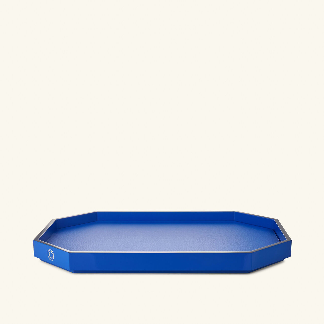 Octogone Tray Medium Blue baccarat octogone tray medium blue