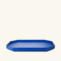 Octogone Tray Medium Blue baccarat octogone tray medium blue