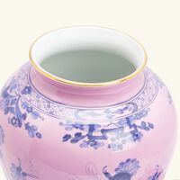 ginori 1735 potiche vase medium pink