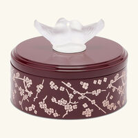 lalique fleurs de cerisier box burgundy