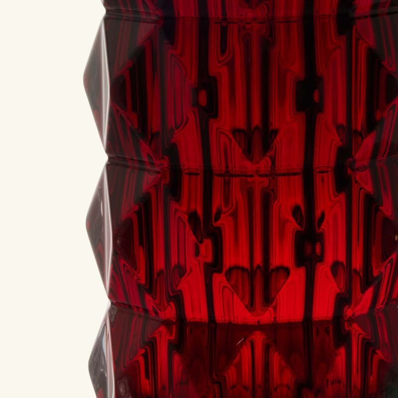 Louxor Vase Round Small Red baccarat louxor vase round small red