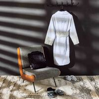 فيرساتشي ثوب الحمّام آي لاف باروك للعروس كبير جدًا أبيض