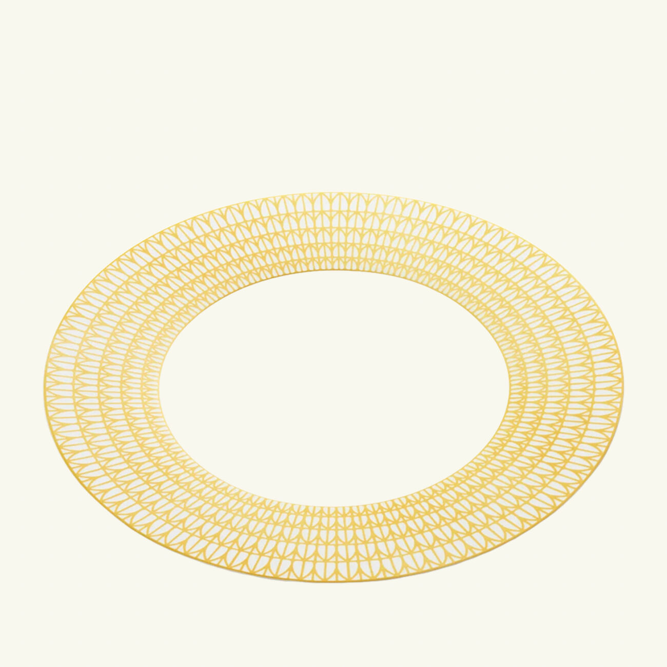 christofle malmaison riviera underplate round yellow 31 cm
