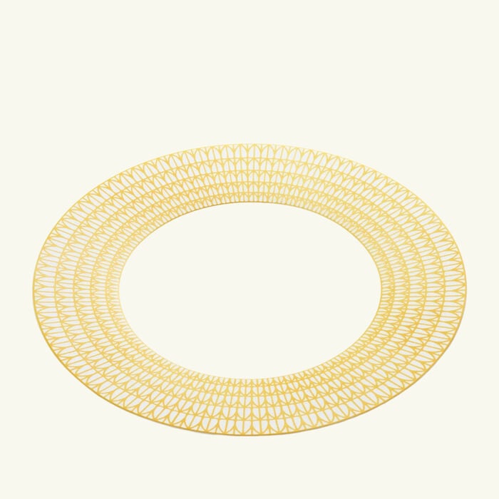 christofle malmaison riviera underplate round yellow 31 cm