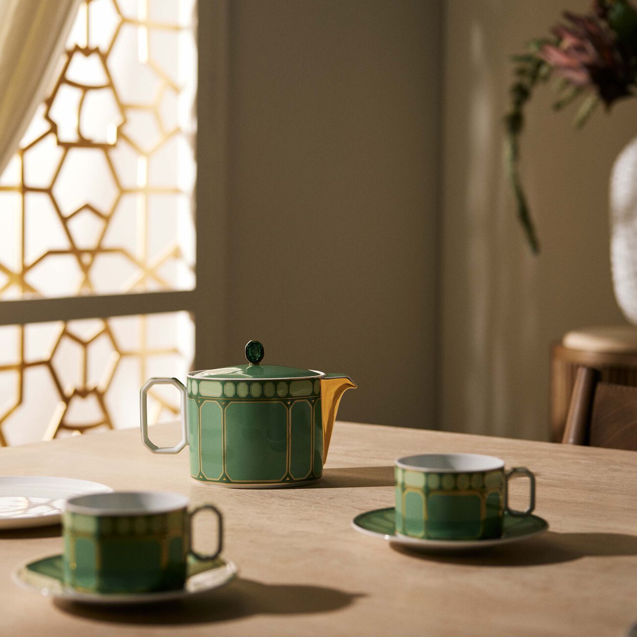 rosenthal signum fern tea set green 5 pieces