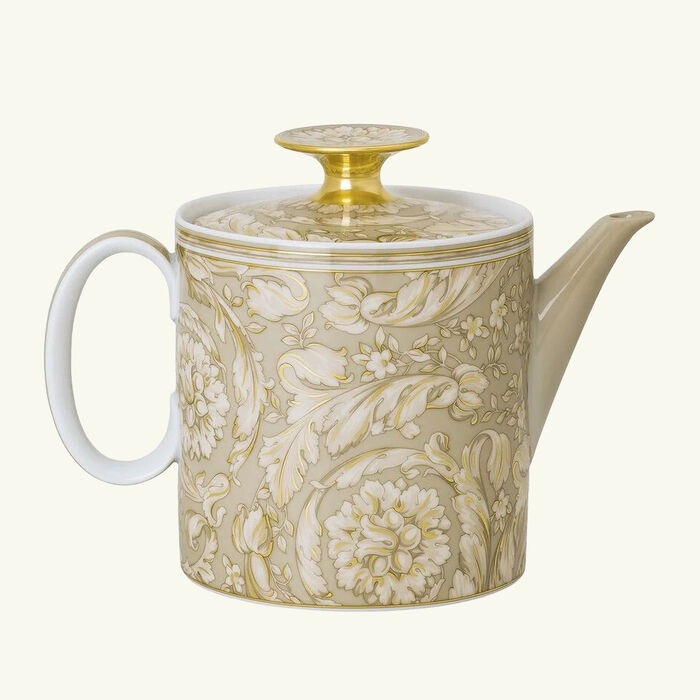versace barocco beige tea pot 900 ml