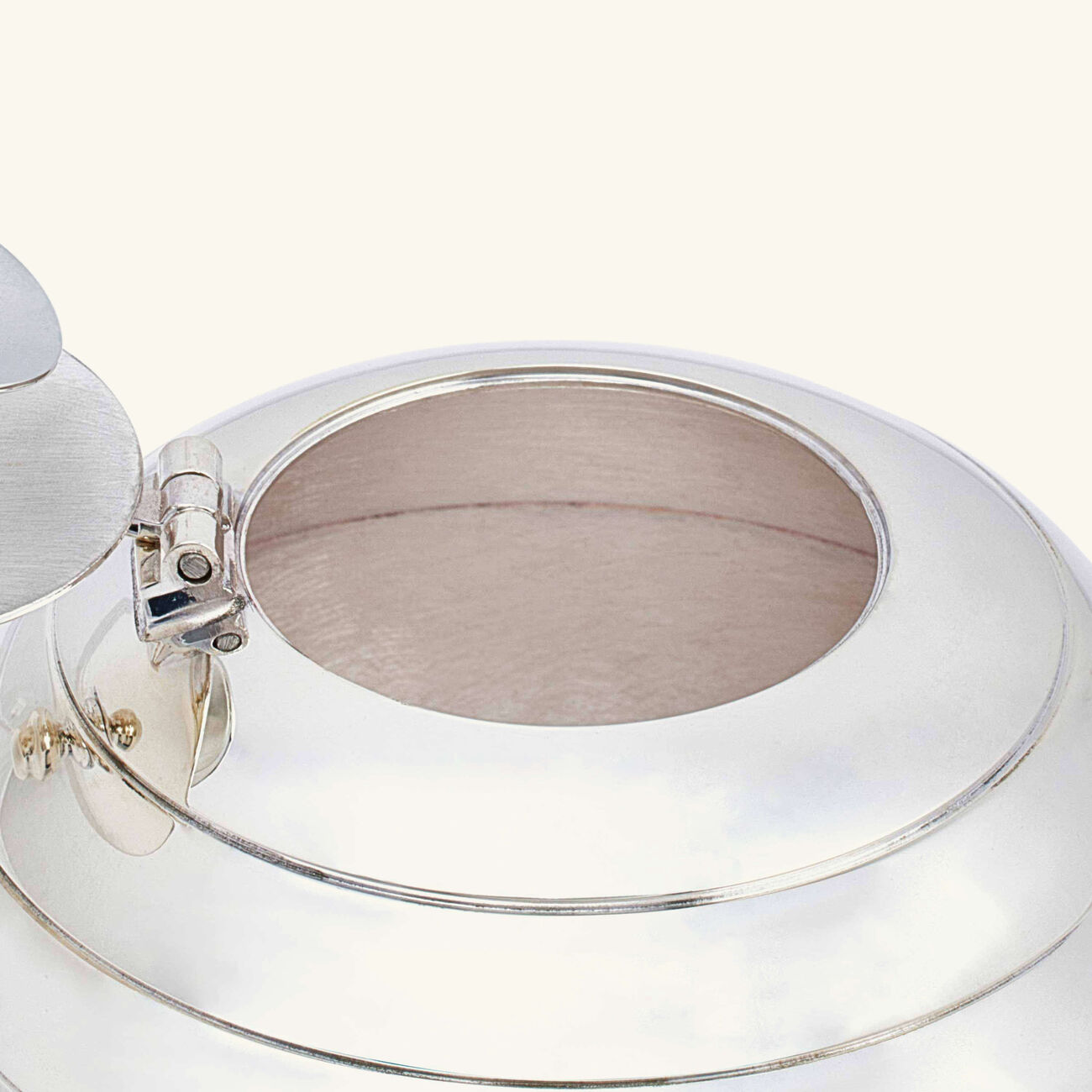 christofle ashtray round mini silver plated