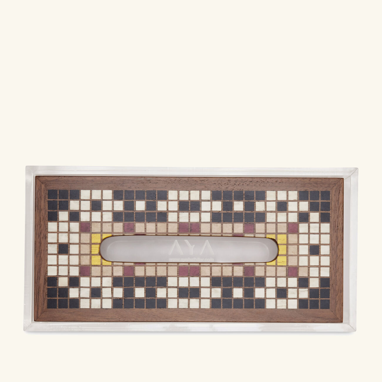 aya the art of living masjid al nabawi tissue box brown