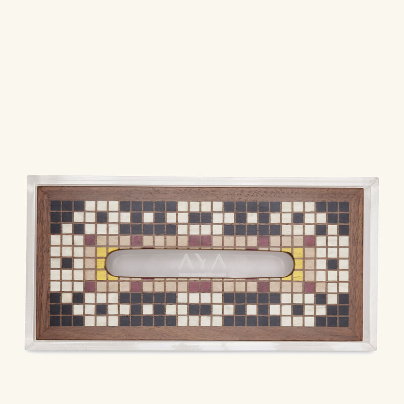 aya the art of living masjid al nabawi tissue box brown