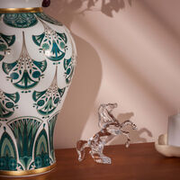 baccarat rearing horse sculpture small clear