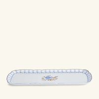 bernardaud brocante serving platter rectangular blue 38cm