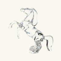 baccarat rearing horse sculpture small clear