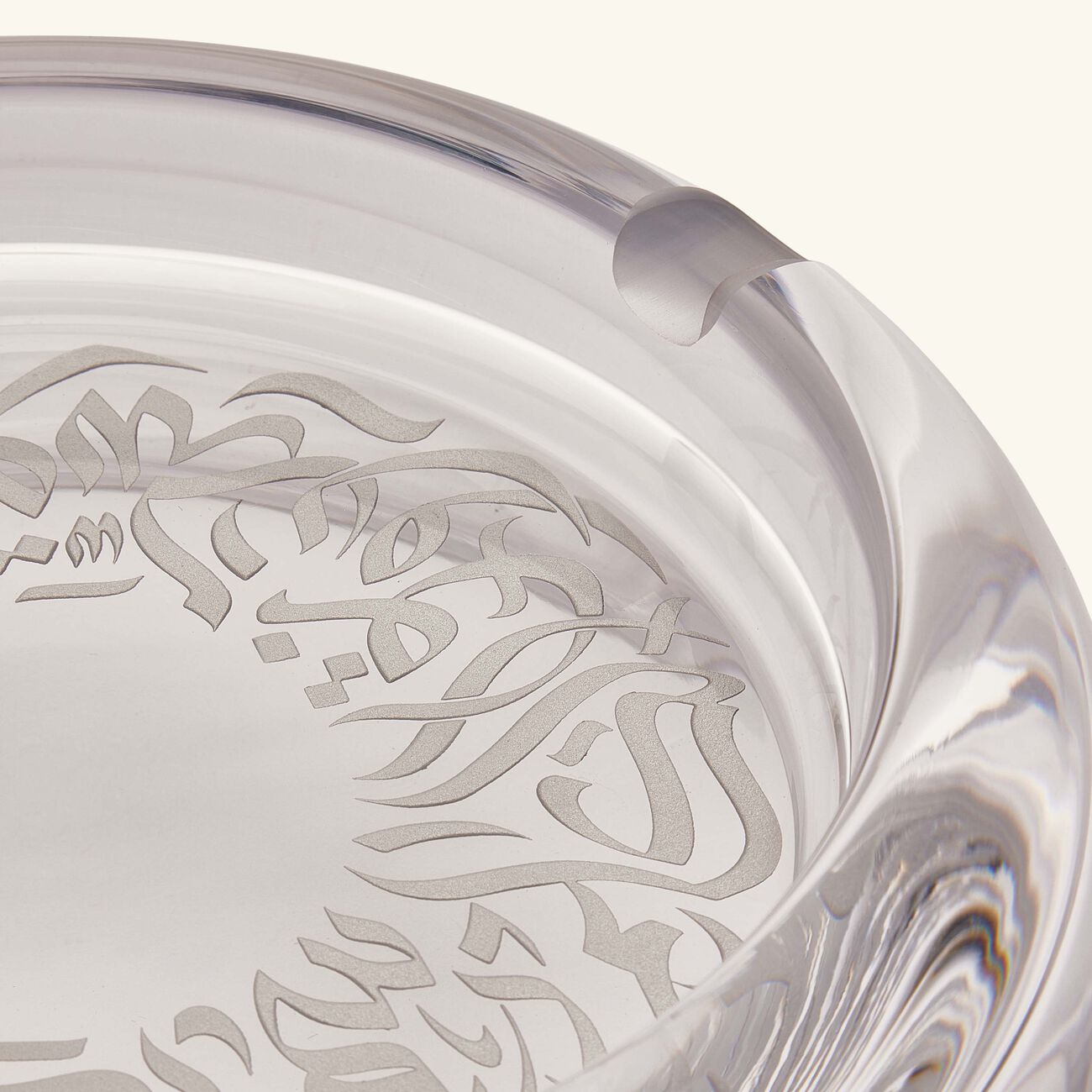 dimlaj qamar ashtray round clear