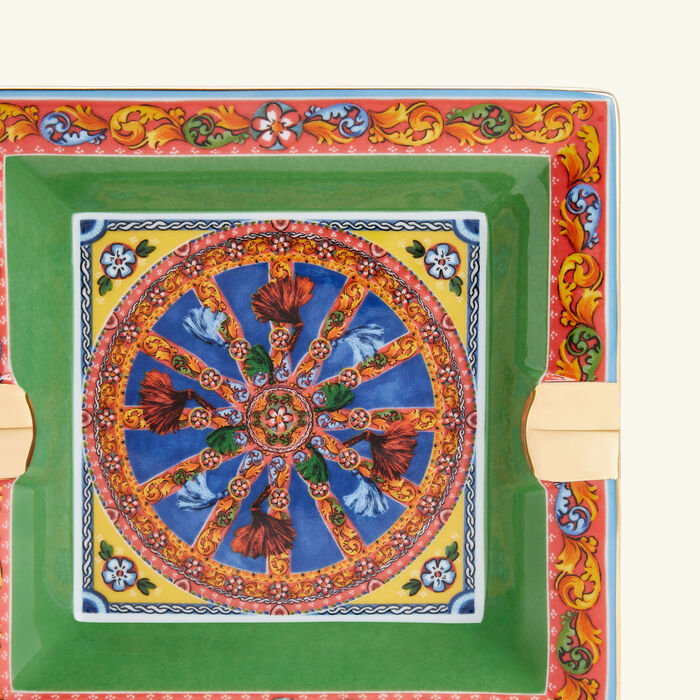 dolce gabbana casa ashtray square small pattern