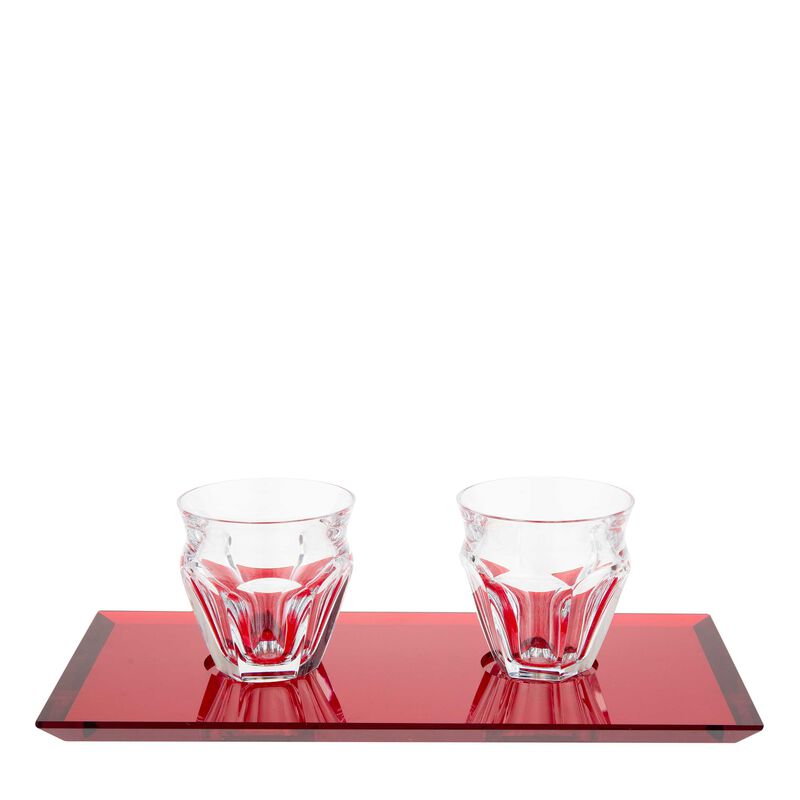 Harcourt Red Tray Coffee Set, large