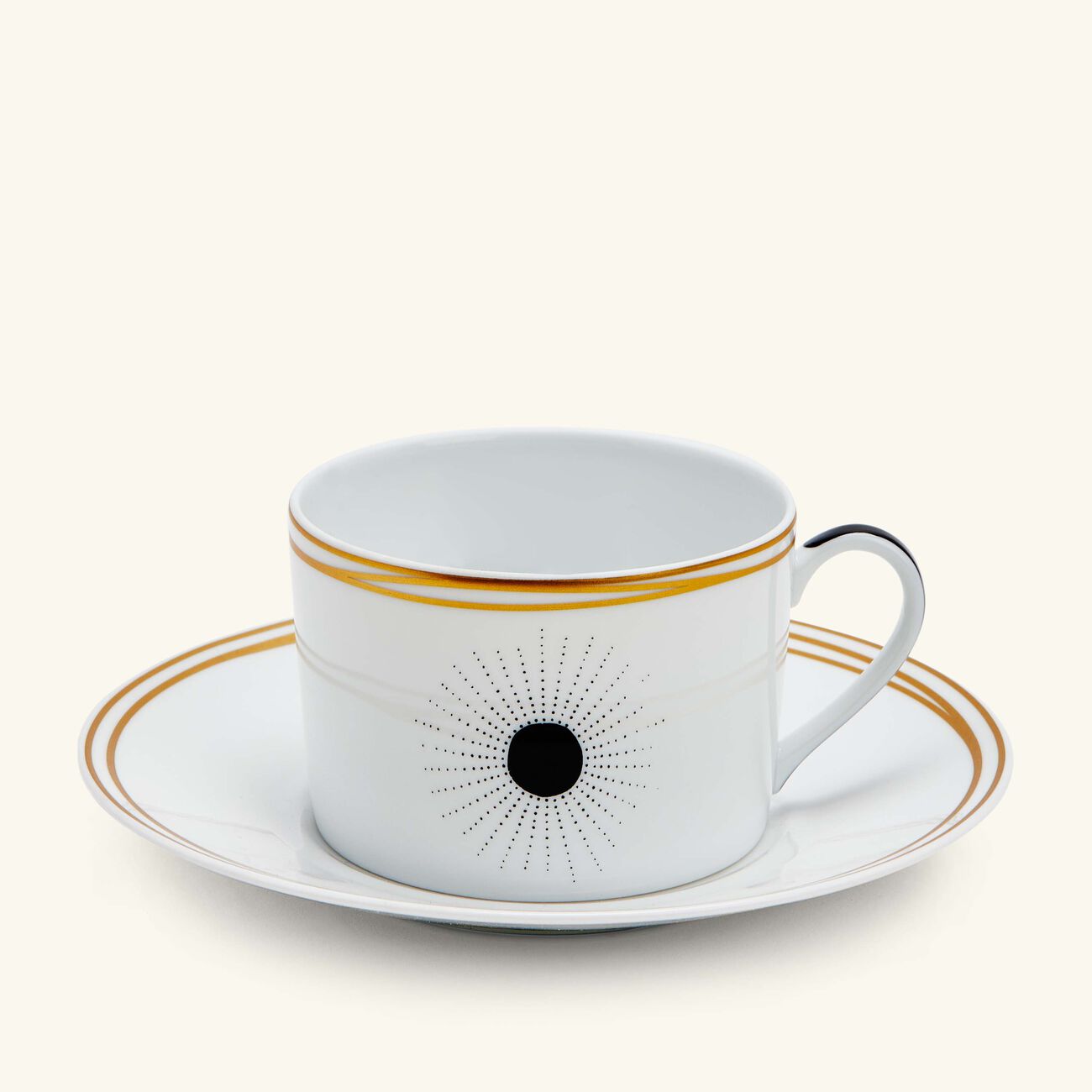 bernardaud tea cup saucer white set of 2
