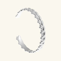 christofle babylone bangle sterling silver size 1