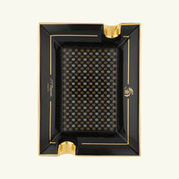 st dupont trindad ashtray rectangular large black