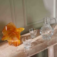 lalique fighting fish sculpture medium yellow