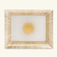 bernardaud sol ashtray rectangular small gold