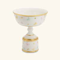 villari butterfly cake stand white