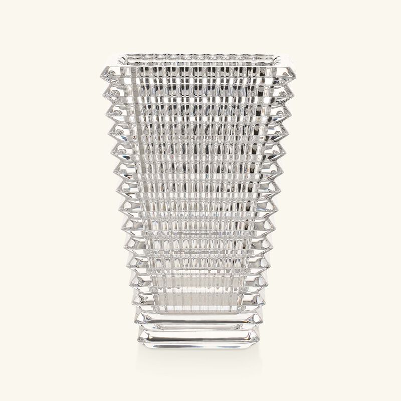 baccarat eye vase rectangular small clear