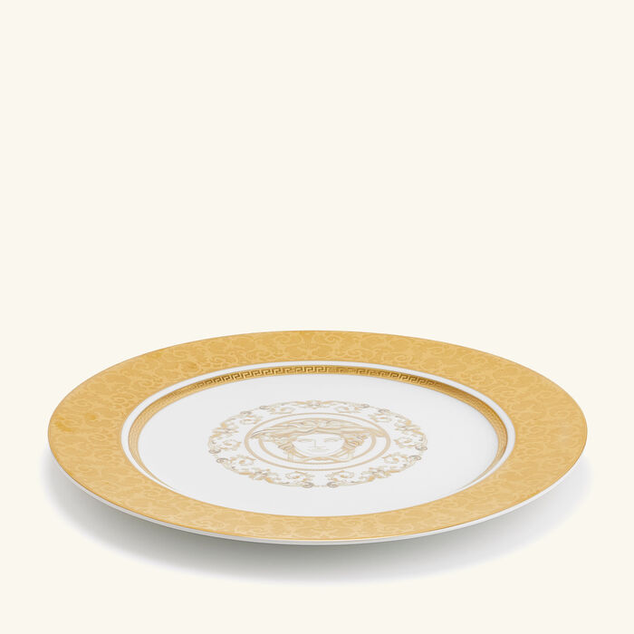 versace medusa gala charger plate round white 30cm