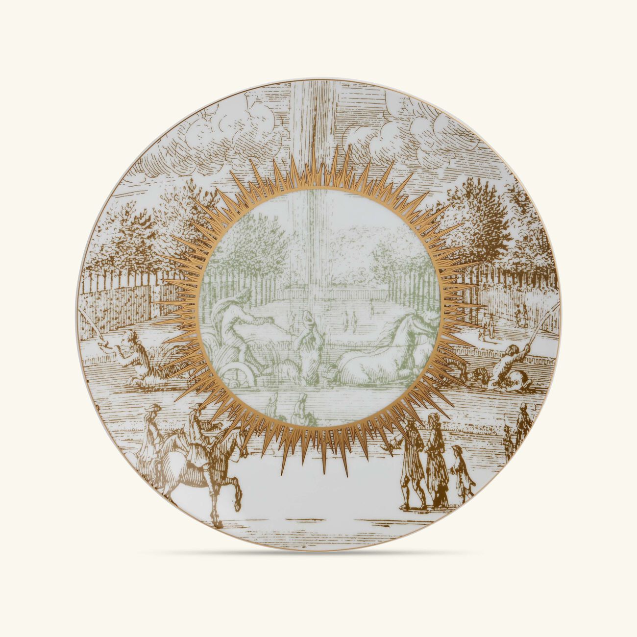 bernardaud versailles enchante salad plate round gold 21cm
