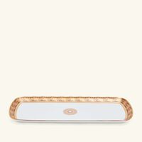 bernardaud eventail cake platter rectangular white 38cm