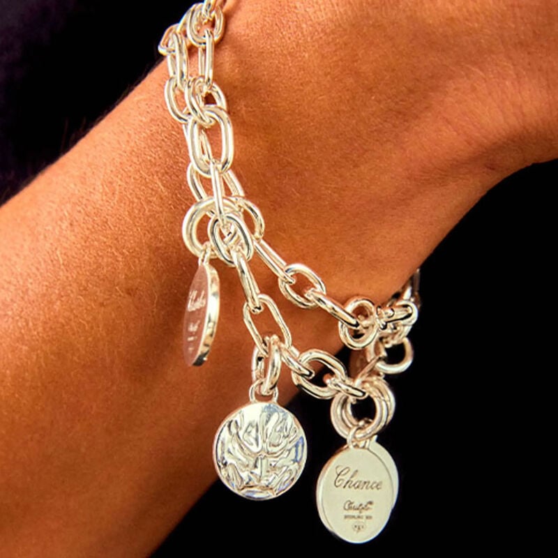 christofle chri chri chain bracelet sterling silver size 1