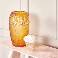 lalique bacchantes vase mini gold