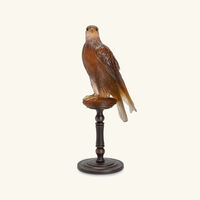 daum faucon gerfaut sculpture extra large brown limited edition