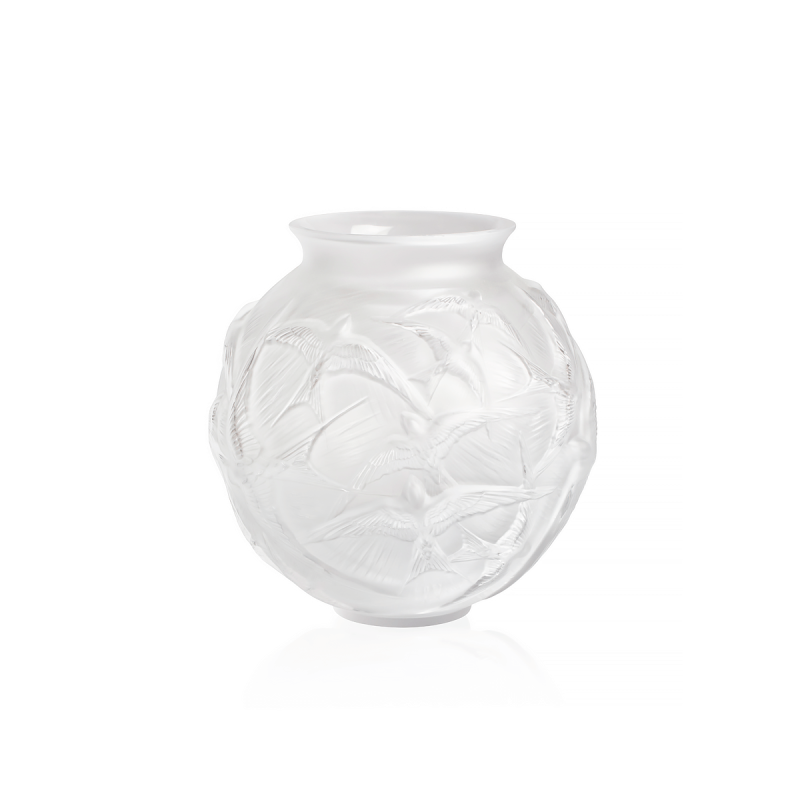 Clear Hirondelles Vase, large