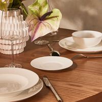 bernardaud ecume bread butter plate round white 16cm