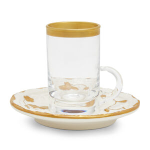 Taormina Arabic Tea Cup And Saucer Small Size, medium