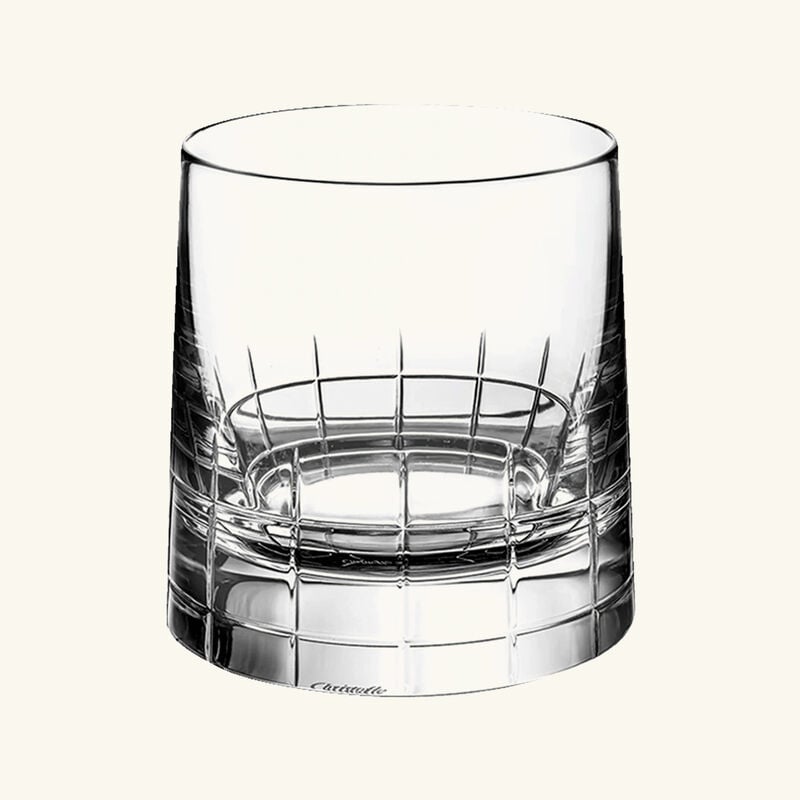 Graphik Set Of 2 Old-Fashioned Glasses christofle graphik set of 2 old fashioned glasses