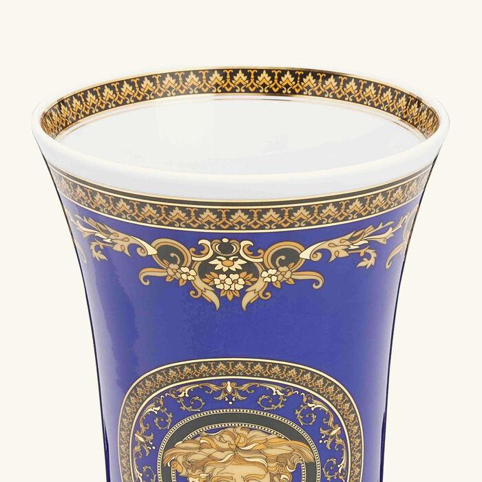 versace medusa vase medium blue