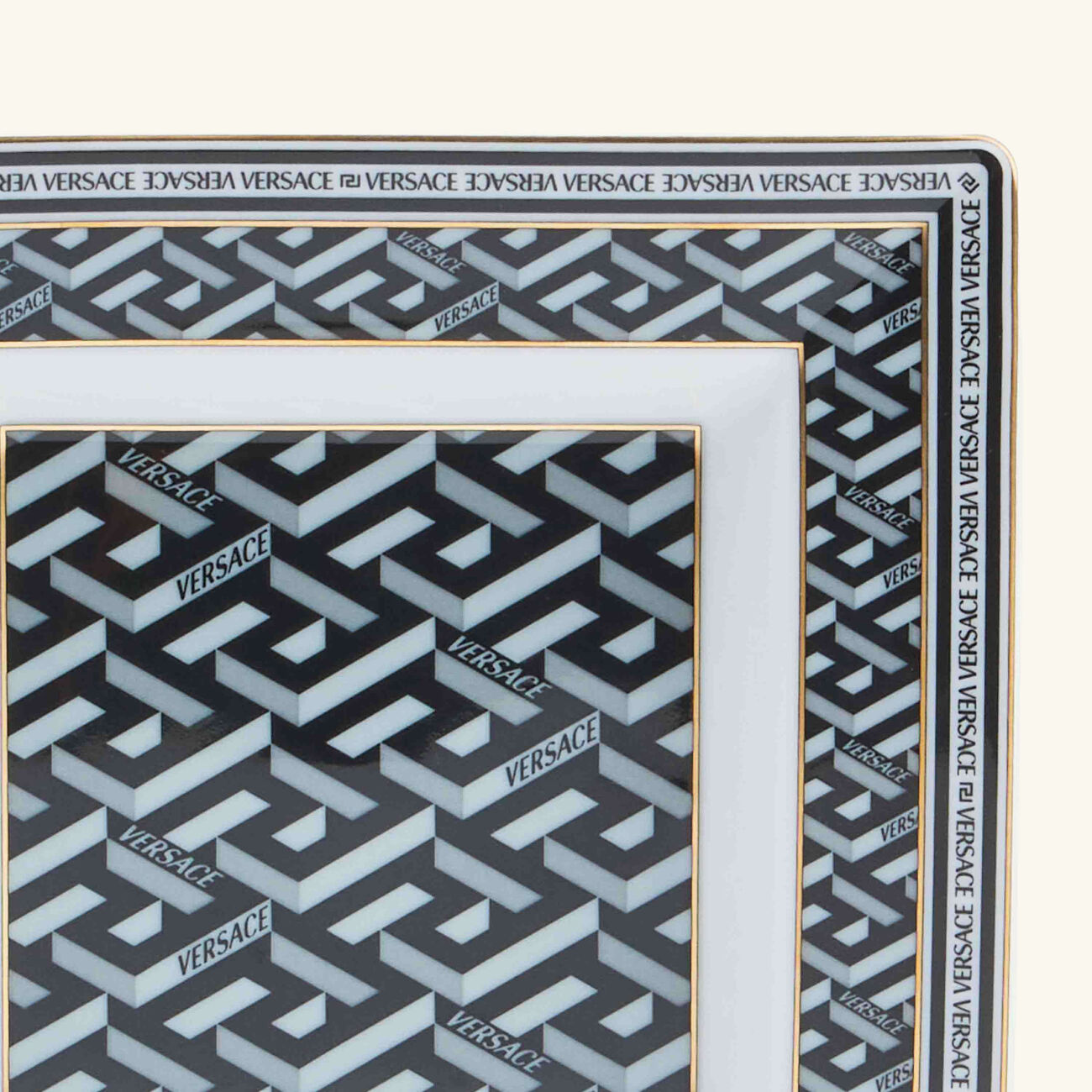versace la greca trinket tray square