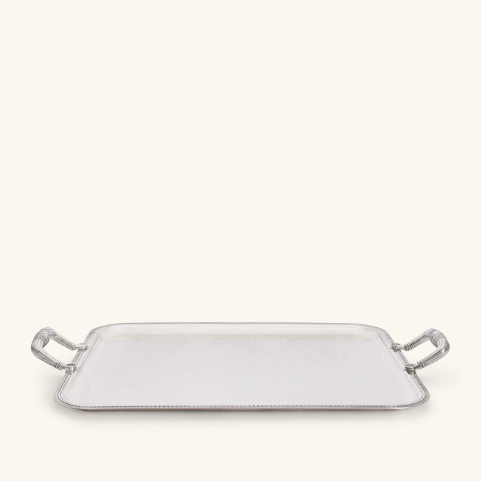 christofle malmaison serving tray rectangular large silver plated