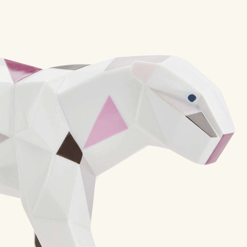 lladro panther sculpture small grey