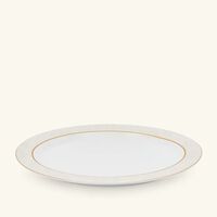 bernardaud sauvage blanc serving platter oval gold 39cm