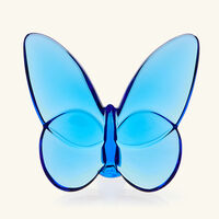 baccarat papillon lucky butterfly figurine mini turquoise