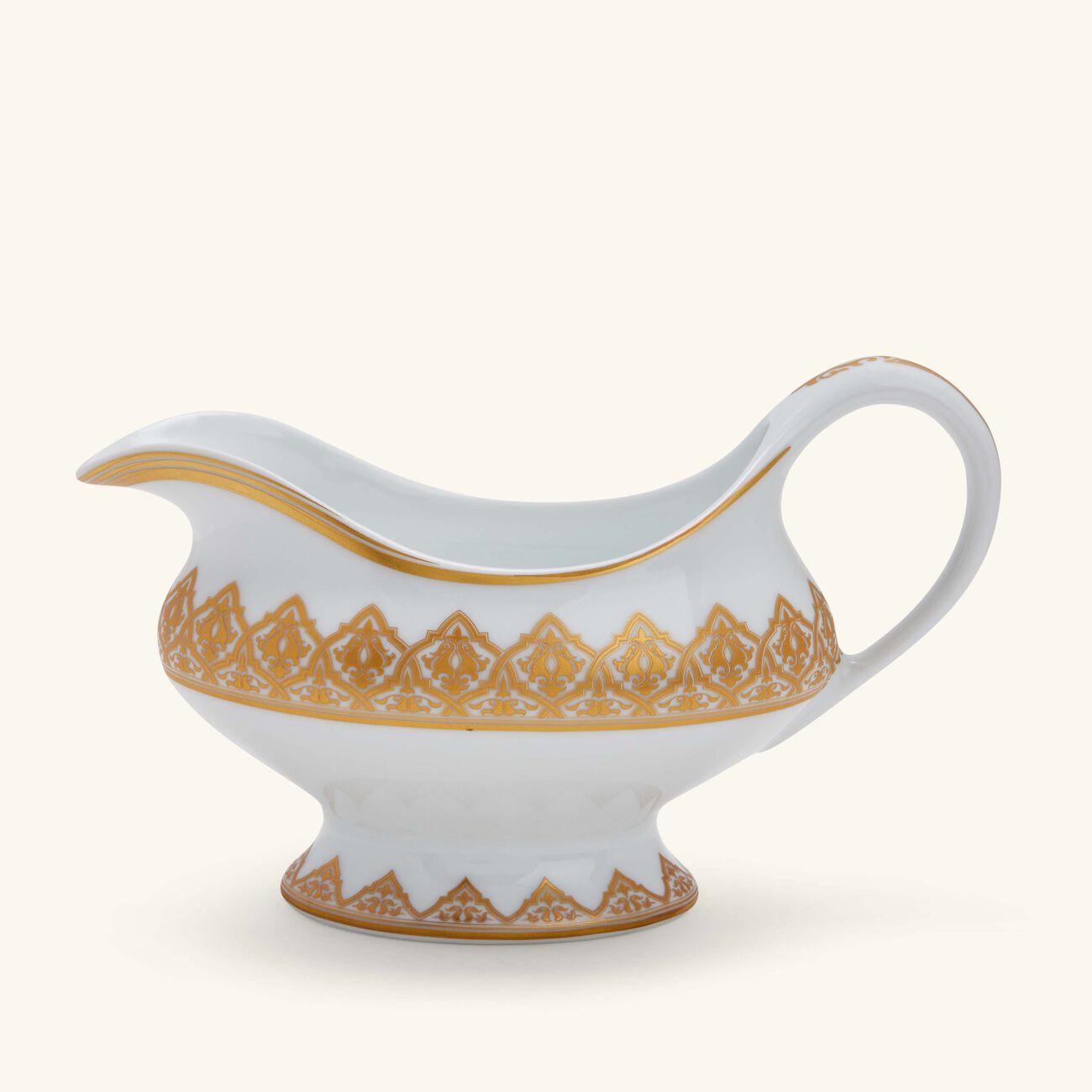 bernardaud venise gravy boat gold