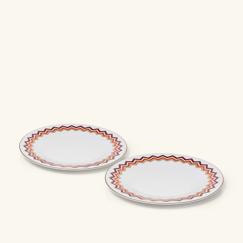 missoni home iconic dinner plate round 27 cm set of 2