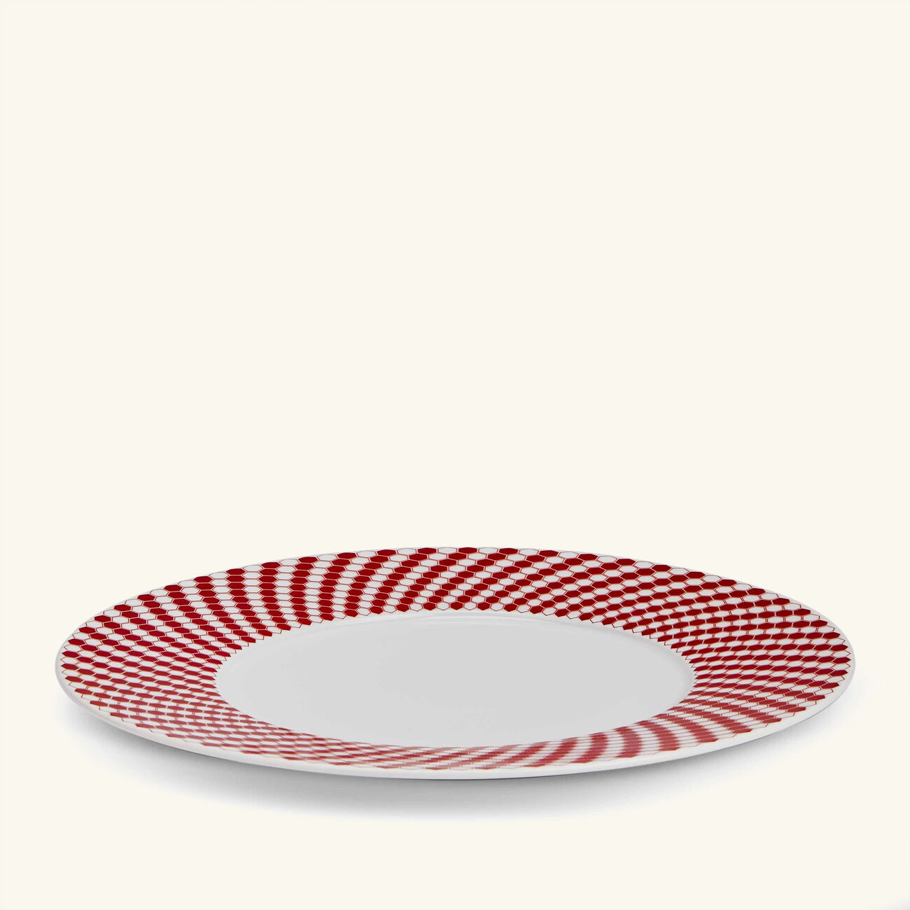 christofle madison 6 dessert plate round red 21cm